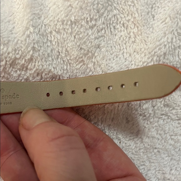 Kate Spade Gold Case Watch with Orange Strap - Picture 8 of 13